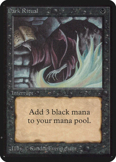 Ritual oscuro — Limited Edition Alpha — Instantáneo — Coste {B}