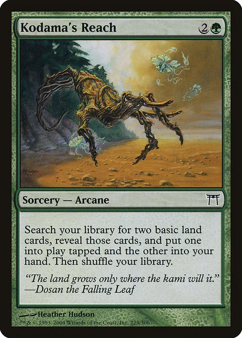 Kodama's Reach — Champions of Kamigawa — Conjuro — Arcane — Coste {2}{G}
